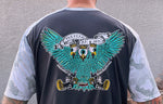 Short Sleeve Dri-Fit Shirt - Tri Eye Monster Bird - Grey n' Bone